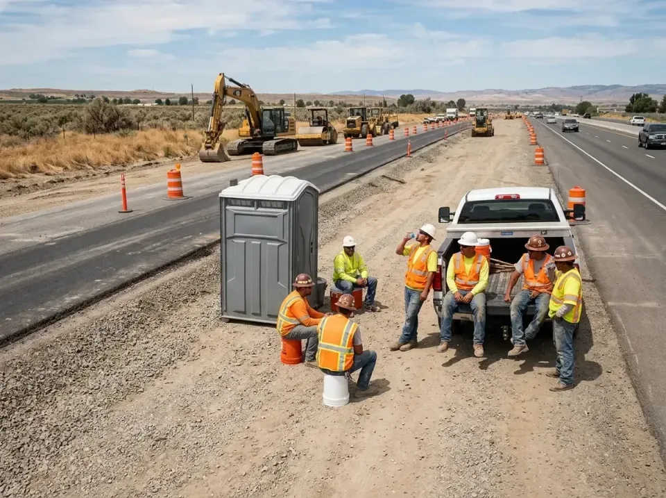 highway-road-construction-crew-007 — frequently asked questions, Porta Potty and Restroom Rentals in Bull Mountain, OR